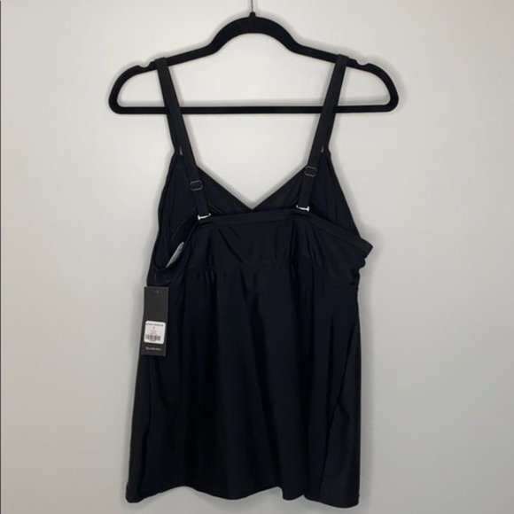 Trendsetter Black Tankini swimwear top size X - Picture 5 of 12